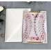 White New Wedding Card Snowflake Lace Laser Cut Iridescent Paper 